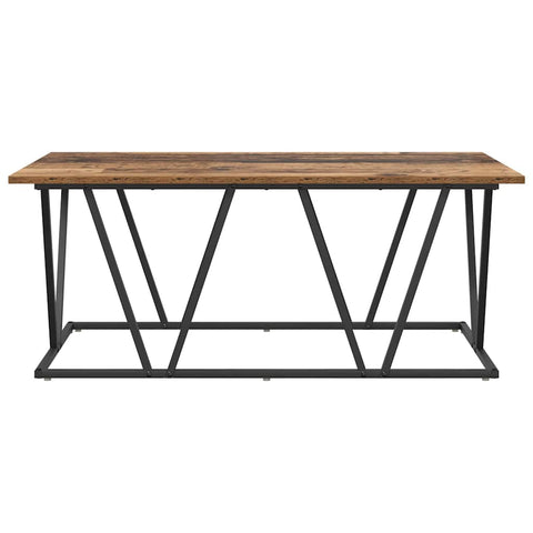 vidaXL Coffee Table Old Wood 100x50x40 cm Engineered Wood and Metal