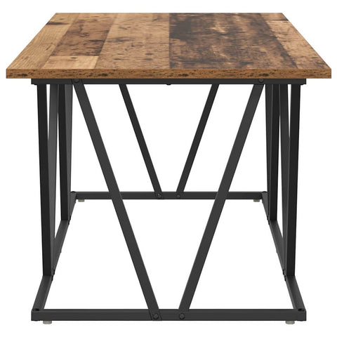 vidaXL Coffee Table Old Wood 100x50x40 cm Engineered Wood and Metal