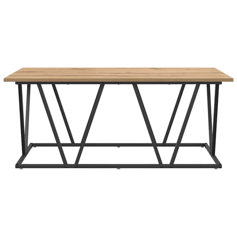 vidaXL Coffee Table Artisan Oak 100x50x40 cm Made of Engineered Wood and Metal