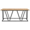 vidaXL Coffee Table Artisan Oak 100x50x40 cm Made of Engineered Wood and Metal