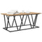 vidaXL Coffee Table Artisan Oak 100x50x40 cm Made of Engineered Wood and Metal