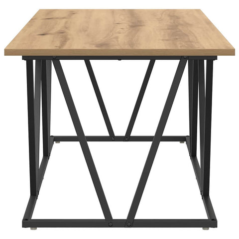 vidaXL Coffee Table Artisan Oak 100x50x40 cm Made of Engineered Wood and Metal