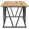 vidaXL Coffee Table Artisan Oak 100x50x40 cm Made of Engineered Wood and Metal