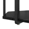 vidaXL Side Table 2 pcs Black Oak Engineered Wood and Metal