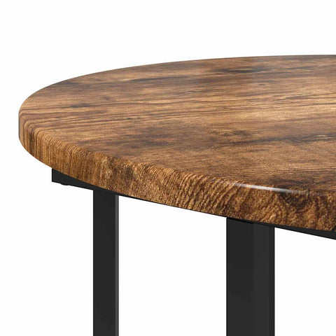 vidaXL Side Table 2 pcs Smoked Oak Engineered Wood and Metal