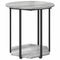 vidaXL Side Table 2 pcs Grey Sonoma Engineered Wood and Metal