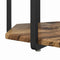 vidaXL Side Table Set of 2 - Old Wood and Metal