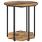 vidaXL Side Table Set of 2 - Old Wood and Metal