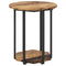 vidaXL Side Table Set of 2 - Old Wood and Metal