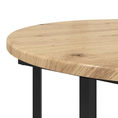 vidaXL End Tables Artisan oak Engineered wood, Metal Medium Coffee Table
