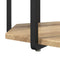 vidaXL End Tables Artisan oak Engineered wood, Metal Medium Coffee Table
