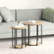 vidaXL End Tables Artisan oak Engineered wood, Metal Medium Coffee Table