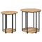 vidaXL End Tables Artisan oak Engineered wood, Metal Medium Coffee Table