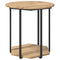 vidaXL End Tables Artisan oak Engineered wood, Metal Medium Coffee Table
