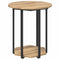 vidaXL End Tables Artisan oak Engineered wood, Metal Medium Coffee Table