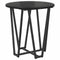 vidaXL Side Table Set of 2 - Black Oak MDF and Metal