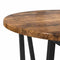 vidaXL Side Table Set - 2 Pieces, Smoked Oak, Engineered Wood and Metal