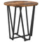 vidaXL Side Table Set - 2 Pieces, Smoked Oak, Engineered Wood and Metal