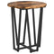 vidaXL Side Table Set - 2 Pieces, Smoked Oak, Engineered Wood and Metal