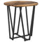vidaXL Side Table Set - 2 Pieces, Rustic Wood Look, Metal Base