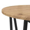 vidaXL Side Table Set of 2 - Rustic Oak Engineered Wood with Metal