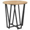 vidaXL Side Table Set of 2 - Rustic Oak Engineered Wood with Metal