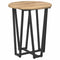 vidaXL Side Table Set of 2 - Rustic Oak Engineered Wood with Metal