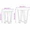vidaXL Side Table Set of 2 - Rustic Oak Engineered Wood with Metal