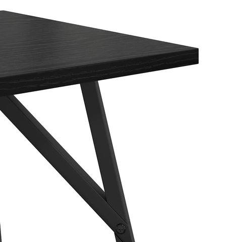 vidaXL Side Table Set 2 pcs Black oak 50 x 50 x 50 cm