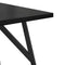 vidaXL Side Table Set of 2 - Black Oak Engineered Wood and Metal