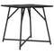 vidaXL Side Table Set of 2 - Black Oak Engineered Wood and Metal