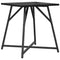 vidaXL Side Table Set of 2 - Black Oak Engineered Wood and Metal