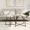 vidaXL Side Table 2 pcs Sonoma Oak Engineered Wood and Metal