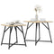vidaXL Side Table 2 pcs Sonoma Oak Engineered Wood and Metal