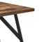vidaXL Side Table Set - 2 Rustic Smoked Oak and Metal Tables