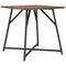 vidaXL Side Table Set - 2 Rustic Smoked Oak and Metal Tables