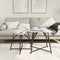 vidaXL Set of 2 Side Tables in Grey Sonoma with Engineered Wood and Metal