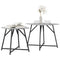 vidaXL Set of 2 Side Tables in Grey Sonoma with Engineered Wood and Metal