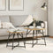vidaXL Side Table 2-pack in Artisan Oak with Engineered Wood and Metal