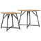 vidaXL Side Table 2-pack in Artisan Oak with Engineered Wood and Metal
