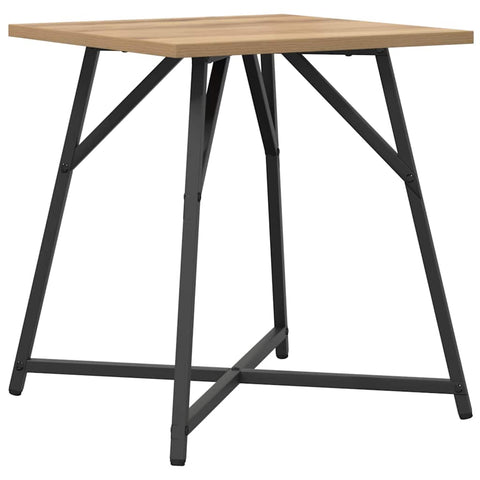 vidaXL Side Table Set 2 pcs Artisan Oak and Black 50 x 50 x 50 cm