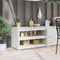 vidaXL Kitchen Cabinet White pinewood Pinewood Medium Shelving