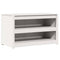 vidaXL Kitchen Cabinet White pinewood Pinewood Medium Shelving