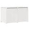vidaXL Kitchen Cabinet White pinewood Pinewood Medium Shelving