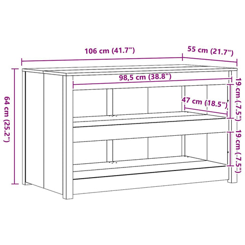 vidaXL Kitchen Cabinet White pinewood Pinewood Medium Shelving