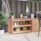 vidaXL Kitchen Cabinet Brown 106 x 55 x 64 cm Solid Pine wood