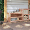 vidaXL Kitchen Cabinet Brown 106 x 55 x 64 cm Solid Pine wood