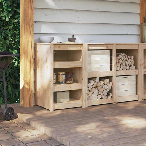 vidaXL Kitchen Cabinet Brown 55 x 55 x 92 cm Solid Pine wood