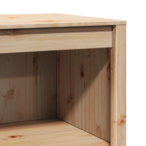 vidaXL Kitchen Cabinet Brown 106 x 55 x 92 cm Solid Pine wood