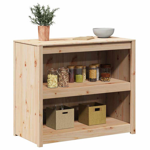 vidaXL Kitchen Cabinet Brown 106 x 55 x 92 cm Solid Pine wood